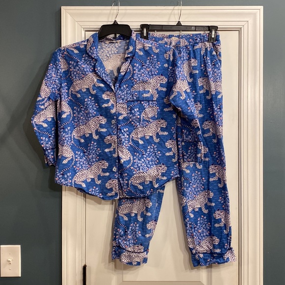 Printfresh Bagheera Long Sleep Set Indigo XS Petite - Picture 2 of 4